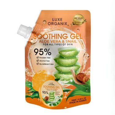 Luxe Organix Soothing Gel Aloe Vera and Snail | Filipino Beauty Products NZ, Shop Filipino Beauty Brands NZ