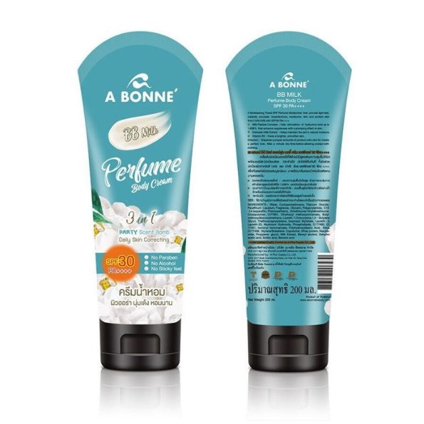 A Bonne 3in1 BB Milk Perfume Body Cream SPF30 PA++++ | Thai Beauty Products NZ