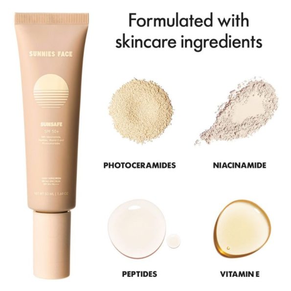 Sunnies Face Sunsafe spf50 sunscreen ingredients | Filipino Beauty Products NZ, Sunnies Face New Zealand