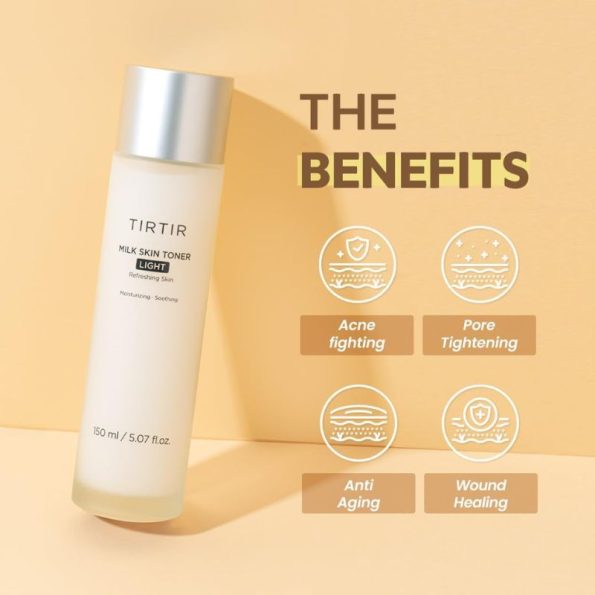 Benefits TIRTIR Milk Skin Toner Light 150ml | Korean Beauty Products NZ