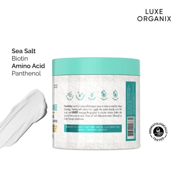 Ingredients of Luxe Organix Scalp Cleanse Hair Detox Scrub 220g | Filipino Beauty Products NZ, Shop Filipino Beauty Brands NZ, Filipino Skin Care Shop Nz