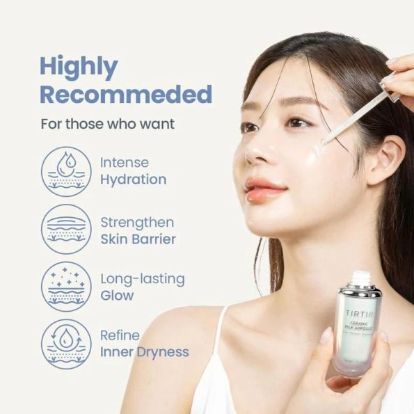 Benefits TIRTIR Ceramic Milk Ampoule 40ml | Korean Beauty Products NZ