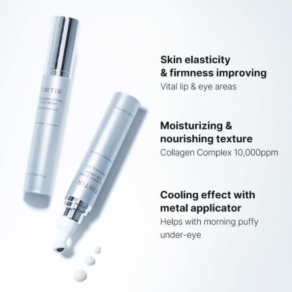 Benefits TIRTIR Collagen Lifting Eye Cream 15ml | Korean Beauty Products NZ