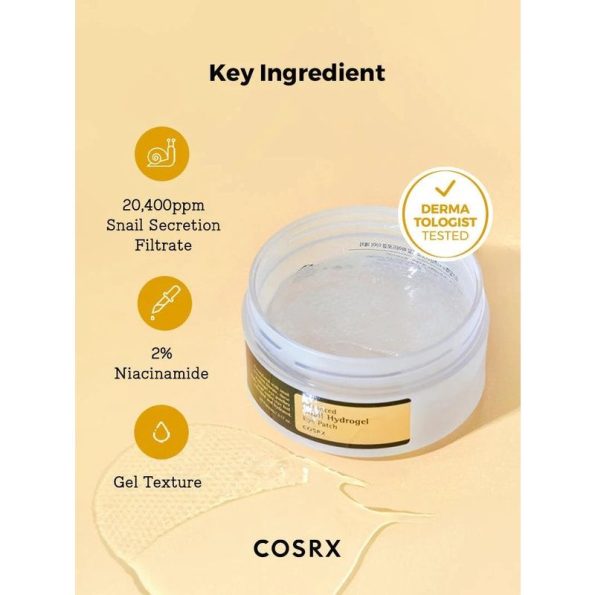 Ingredients-COSRX Advanced Snail Hydrogel Eye Patch | Korean Beauty Products NZ