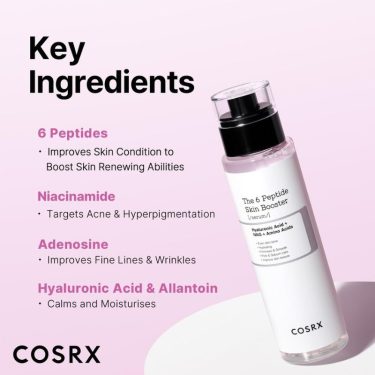 Ingredients-COSRX The 6 Peptide Skin Booster Serum | Korean Beauty Products NZ