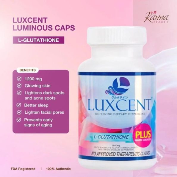 Luxcent L- Glutathione High Potency Luminous Capsules Benefits | Japanese Beauty Products NZ