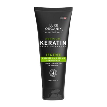 Luxe Organix Premium Keratin Daily Treatment + Tea Tree 3 minute hair repair conditioner for oil control & itchy scalp 210ml | Filipino Beauty Products NZ, Shop Filipino Beauty Brands NZ, Filipino Skin Care Shop Nz