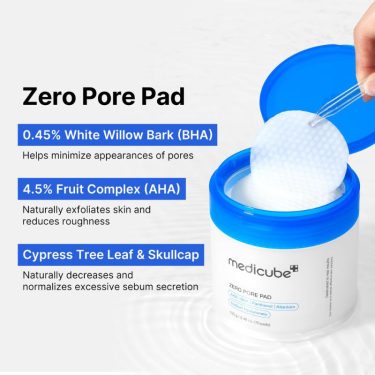 medicube ZERO PORE PAD 2.0 Ingredients | Korean Beauty Products NZ