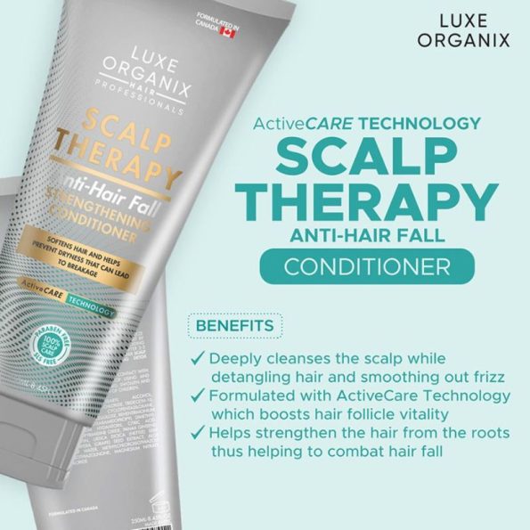 Benefits-Luxe Organix Scalp Therapy Anti-Hair Fall Strengthening Conditioner | Filipino Beauty Products NZ, Shop Filipino Beauty Brands NZ, Filipino Skin Care Shop Nz