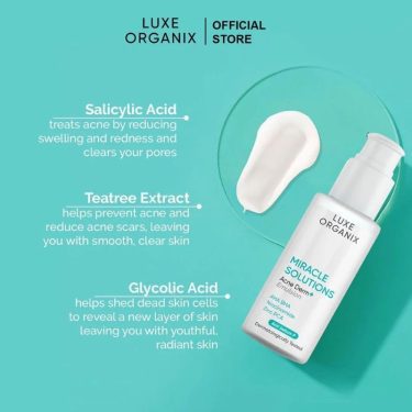 Benefits of the ingredients - Luxe Organix Miracle Solutions Acne Derm+ Emulsion | Filipino Beauty Products NZ, Shop Filipino Beauty Brands NZ, Filipino Skin Care Shop Nz