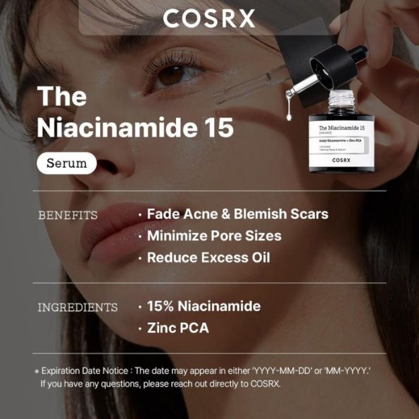 Benefits_Ingredients-COSRX The Niacinamide Serum | Korean Beauty Products NZ