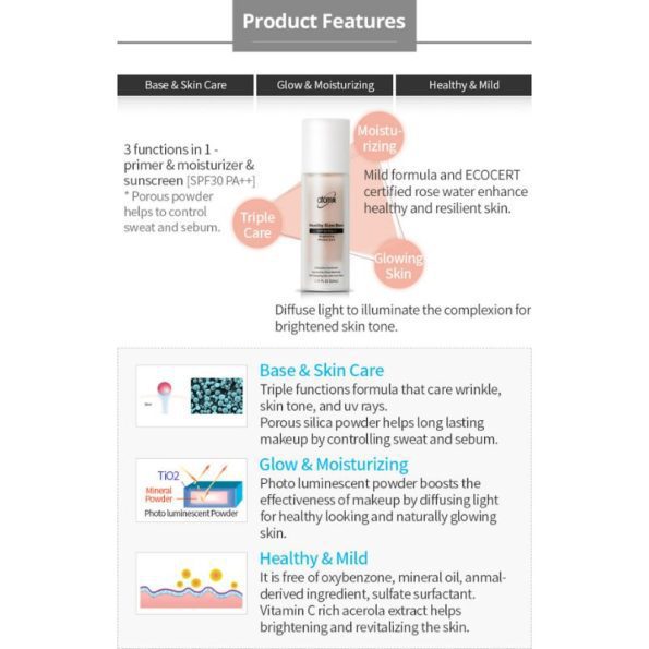 Features-Atomy Healthy Glow Base Make Up Base | Korean Beauty Products NZ