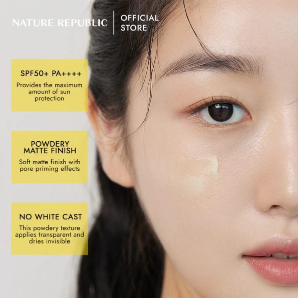 Features-Nature Republic California Aloe Fresh Powdery Sun Stick | Korean Beauty Products NZ