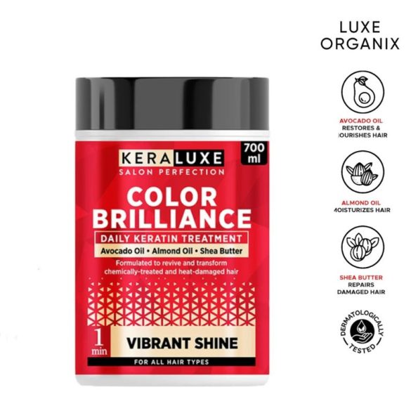 KERALUXE Color Brilliance Daily Keratin Treatment with avocado oil, almond oil & shea butter 700ml | Filipino Beauty Products NZ, Shop Filipino Beauty Brands NZ, Filipino Skin Care Shop Nz