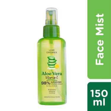 Luxe Organix Aloe Vera 98% Vit C Hydrabright Vitamin Water Mist for face & body 150ml | Filipino Beauty Products NZ, Shop Filipino Beauty Brands NZ, Filipino Skin Care Shop Nz