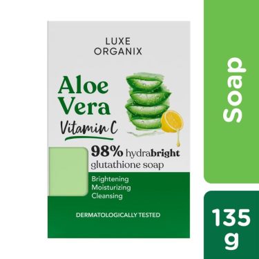 Luxe Organix Aloe Vera Vitamin C and Glutathione Soap 135g | Filipino Beauty Products NZ, Shop Filipino Beauty Brands NZ, Filipino Skin Care Shop Nz