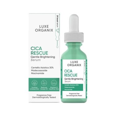 Luxe Organix Cica Rescue Gentle Brightening Serum 30ml | Filipino Beauty Products NZ, Shop Filipino Beauty Brands NZ, Filipino Skin Care Shop Nz