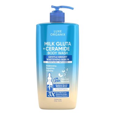 Luxe Organix Milk Gluta + Ceramide Gentle Bright Whitening Serum Perfume Infused Body Wash 1000ml | Filipino Beauty Products NZ, Shop Filipino Beauty Brands NZ, Filipino Skin Care Shop Nz