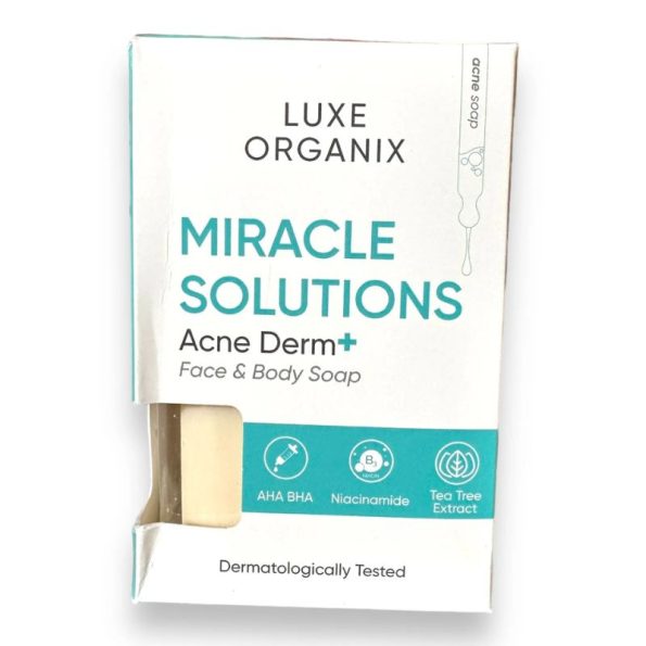 Luxe Organix Miracle Solutions Acne Derm Face & Body Soap 135g | Filipino Beauty Products NZ, Shop Filipino Beauty Brands NZ, Filipino Skin Care Shop Nz