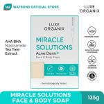 Luxe Organix Miracle Solutions Acne Derm Face & Body Soap 135g