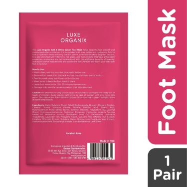 Luxe Organix Soft and White Serum Footmask 1pair | Filipino Beauty Products NZ, Shop Filipino Beauty Brands NZ, Filipino Skin Care Shop Nz