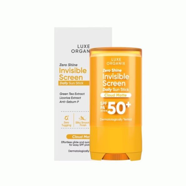 Luxe Organix Zero Shine Invisible Sunscreen Daily Sun Stick-Cloud Matte 17g | Filipino Beauty Products NZ, Shop Filipino Beauty Brands NZ, Filipino Skin Care Shop Nz