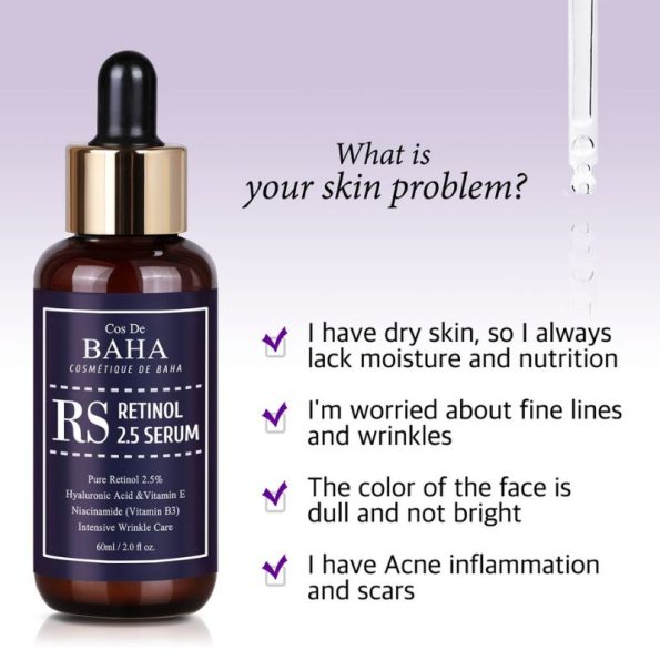 Skin Problems-Cos De BAHA Retinol 2.5 Serum 30ml | Korean Beauty Products NZ