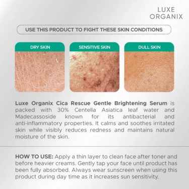 Steps-Luxe Organix Cica Rescue Gentle Brightening Serum | Filipino Beauty Products NZ, Shop Filipino Beauty Brands NZ, Filipino Skin Care Shop Nz