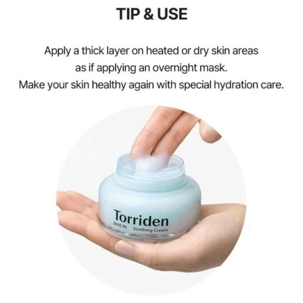 Tips-Torriden Dive-In Low Molecular Hyaluronic Acid Soothing Cream | Korean Beauty Products NZ