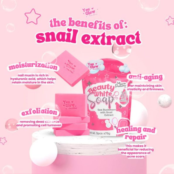 Snail extract benefits - You Glow Babe Beauty White Soap | Filipino Beauty Products NZ, Shop Filipino Beauty Brands NZ, Filipino Skin Care Shop Nz