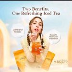 wellness whispers house blend ice tea with honey