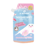 A Bonne Thousand White Silky Sugar Salt Scrub - Rose & Sakura 350g | Thai Beauty Products NZ