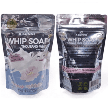 A Bonne Whip Soap Rose & Sakura - Whitening Glutathione 100g | Thai Beauty Products NZ