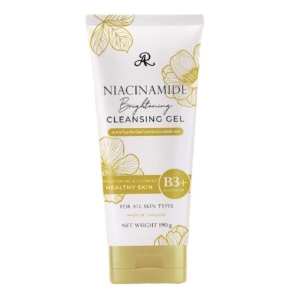 AR Niacinamide Brightening Cleansing Facial Cleansing Gel applicable for all skin types, made in thailand, 190ml | Thai Beauty Products NZ