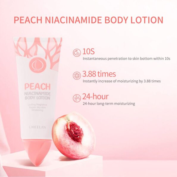 Advantage when you use GMEELAN Peach Niacinamide Body Lotion, lasting fragrance, repair dry skin & for whitening | Filipino Beauty Products NZ