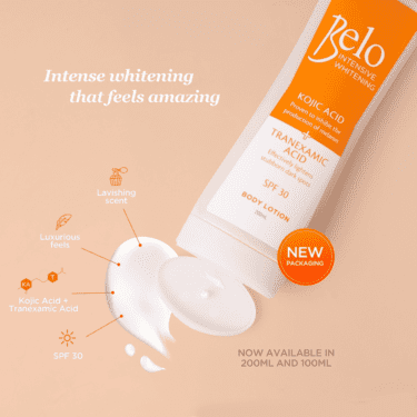 Belo Intensive Whitening Kojic Tranexamic Acid Body Lotion 200mL +100mL spf 30 | Filipino Beauty Products NZ