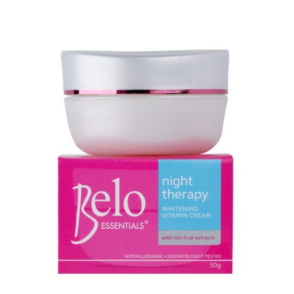 Belo Essentials Night Therapy Whitening Vitamin Cream with rich fruit extracts - 50g. Hypoallergenic & dermatologist-tested. | Filipino Beauty Products NZ