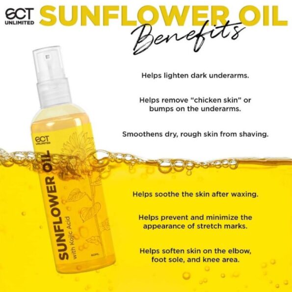 Benefits of SCT Unlimited Sunflower Oil 60ml | Filipino Skin Care Shop Nz