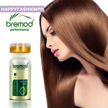 A lady showing the result of Bremod Super Plex Keratin Strong Repair Supplement | Filipino Beauty Products NZ