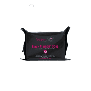 Brilliant Skin Essentials Black Glamour Soap Mini 70g made with real activated charcoal | Filipino Beauty Products NZ