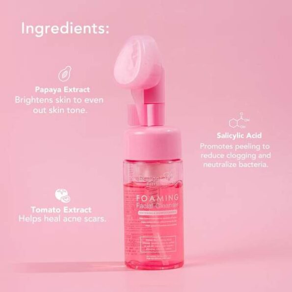 Ingredients of Brilliant Skin Foaming Facial Cleanser with Silicone Head Brush 100ml | Filipino Beauty Products NZ