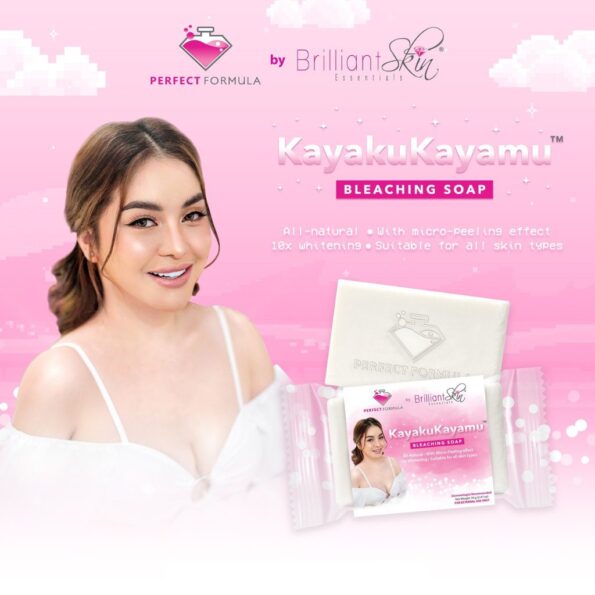 CEO herself, Ms Glenda promotes her product Brilliant Skin Essentials Kayakukayamu Bleaching Soap 70g | All natural, with micro-peeling effect, 10x whitening, suitable for all skin types | Filipino Beauty Products NZ