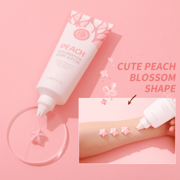 GMEELAN Peach Niacinamide Body Lotion, lasting fragrance, repair dry skin & for whitening | Filipino Beauty Products NZ