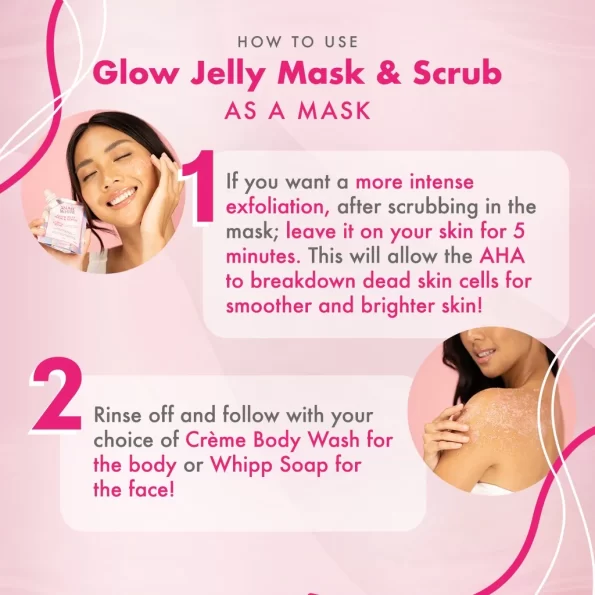 How to use Namu Life SNAILWHITE Glow Jelly Mask & Scrub with Pomegranate extract, AHA & Niacinamide available in 200g | Filipino Skin Care Shop Nz