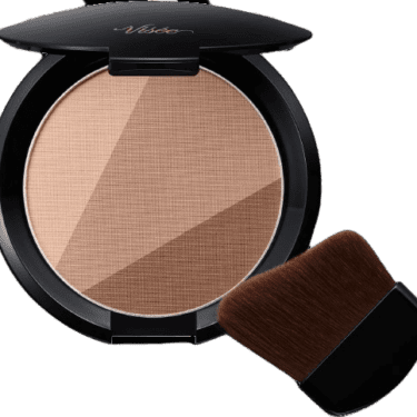 Kose Visee Shade Trick 3-Color Shading Palette BR300 Medium Brown 8.5g | Japanese Beauty Products NZ