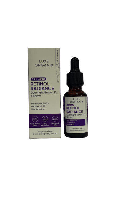 Luxe Organix Retinol Radiance Overnight Botox Lift Serum - GEESSENTIALS™
