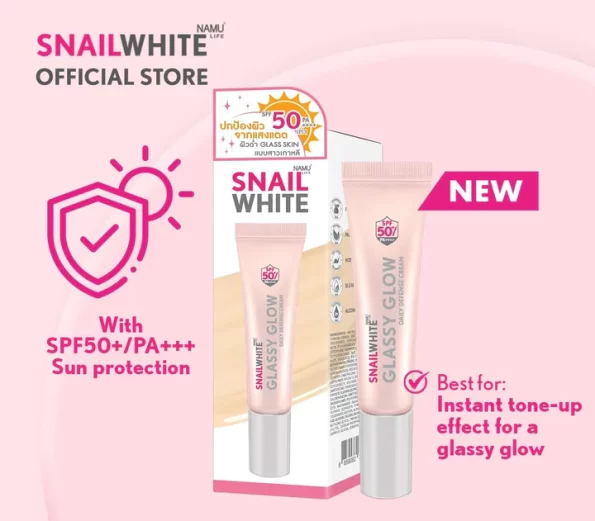 Namu Life SNAILWHITE Glassy Glow Daily Defense Cream SPF50++++ | 6in1 cream | Filipino Skin Care Shop Nz