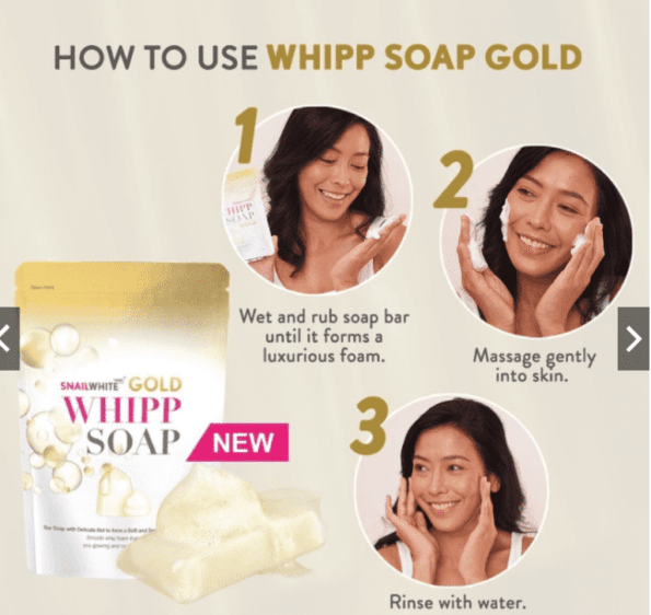 Steps on how to use Namu Life SNAILWHITE Whipp Soap Gold | Filipino Skin Care Shop Nz