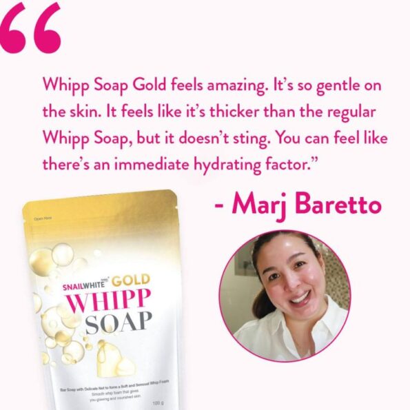 Celebrity review in using Namu Life SNAILWHITE Whipp Soap Gold | Filipino Skin Care Shop Nz