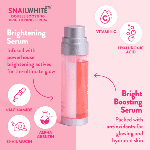 Namu Life SNAILWHITE Double x2 Boosting Whitening Serum Ingredients | Filipino Skin Care Shop Nz